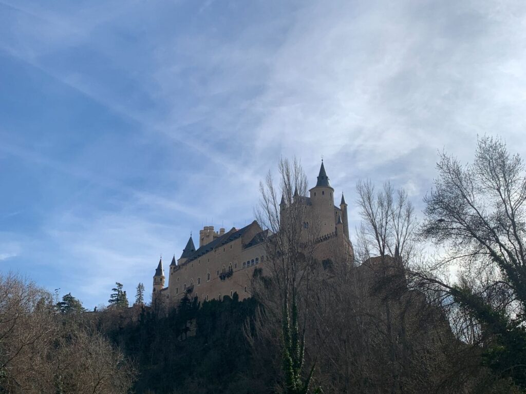 Alcazar di Segovia dal Mirador di San Marcos